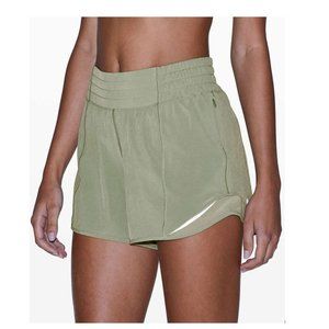 Lululemon Hotty Hot High Rise 4" Sea Moss Short